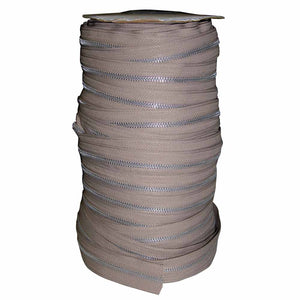 COSTUMAKERS 'Upholstery Zipper Roll 100m (109yd) - Light Beige with Sliders & Stops